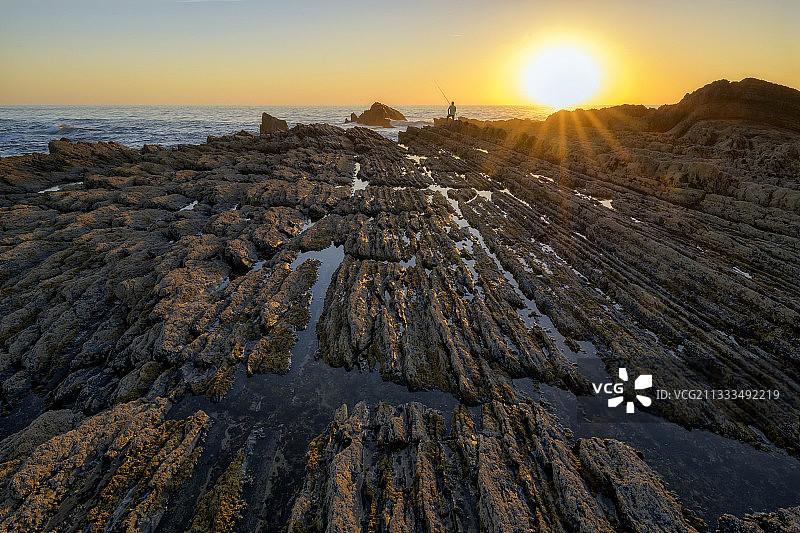 葡萄牙南部壮观的复理石地层图片素材