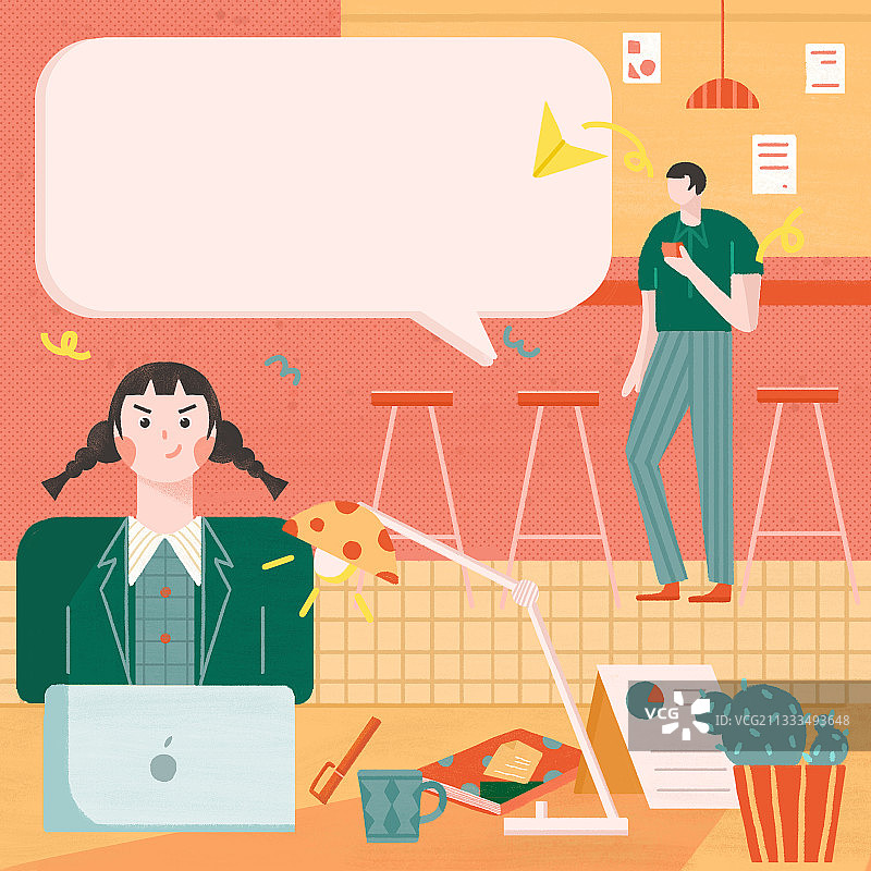 工作日生存指南弹窗模版图片素材