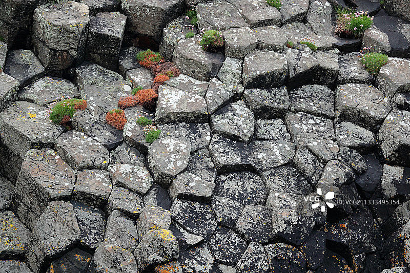 苏格兰斯塔法岛玄武岩柱图片素材