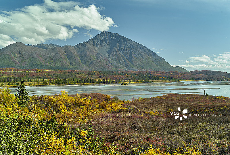 苏西特纳河，德纳里公路：阿拉斯加州帕克森至坎特韦尔图片素材