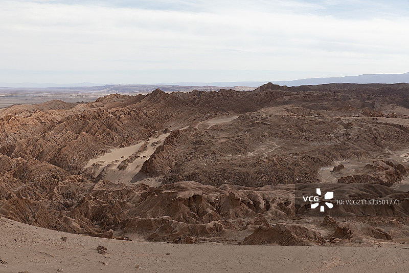 月亮谷，智利阿塔卡马沙漠圣佩德罗图片素材