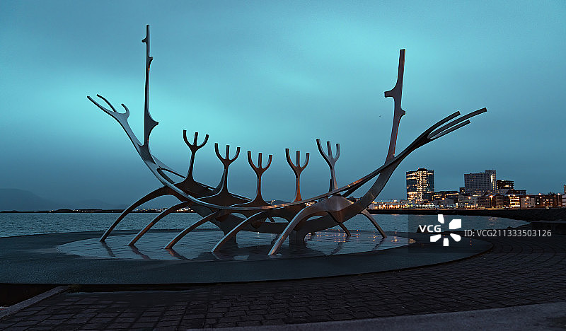 太阳航海者雕塑 Sólfarið图片素材