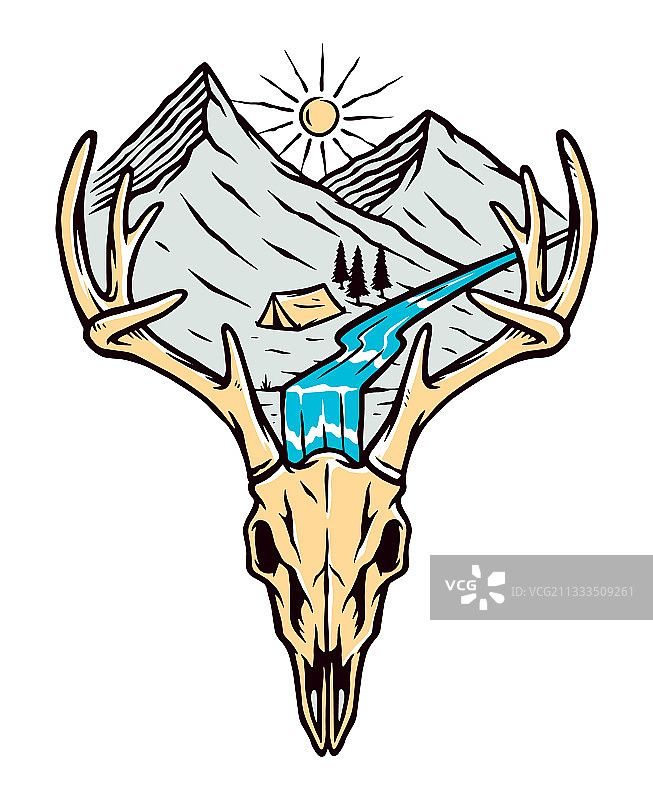 自然山景图片素材