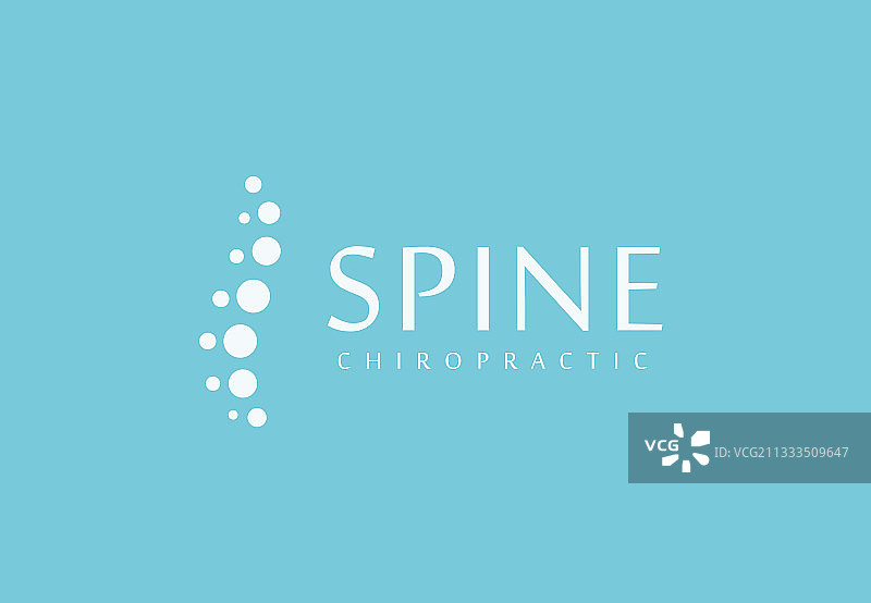 健康脊柱诊所logo概念脊椎指压疗法图片素材