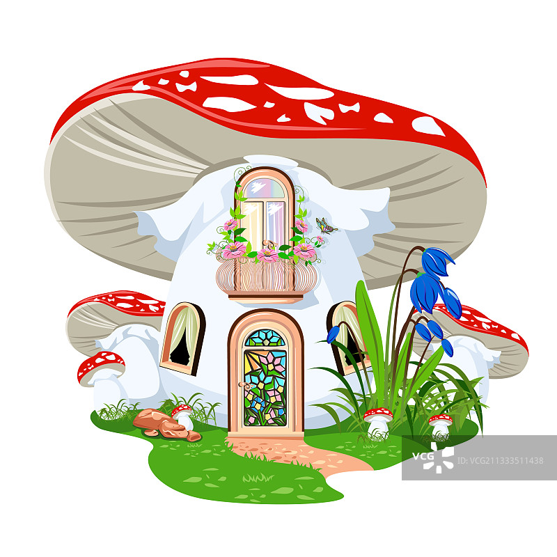 蘑菇房屋图片素材