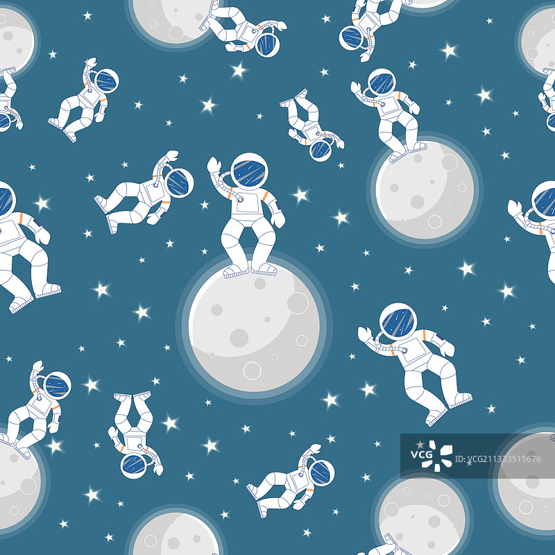 宇航员主题太空图案图片素材