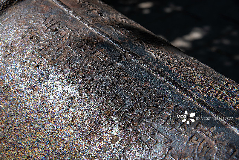 中国广东省东莞市虎门林则徐纪念馆清朝古炮图片素材