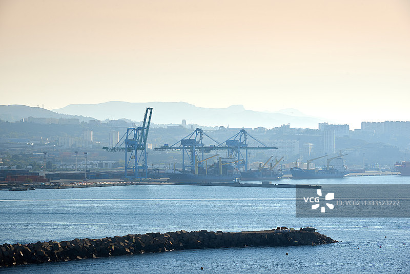 法国马赛港法国对外贸易最大门户图片素材