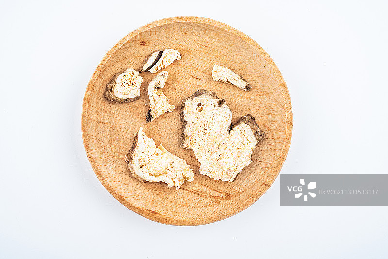 中药材白术片图片素材