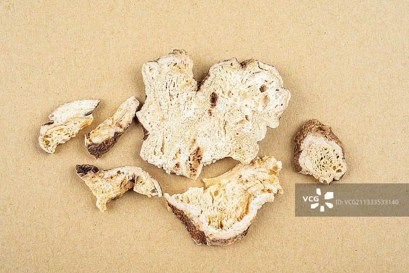 中药材白术片图片素材