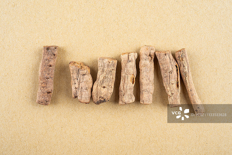 中药材炒牛膝图片素材