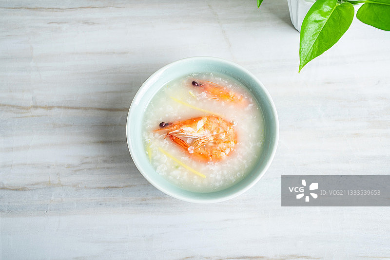 一碗虾粥图片素材