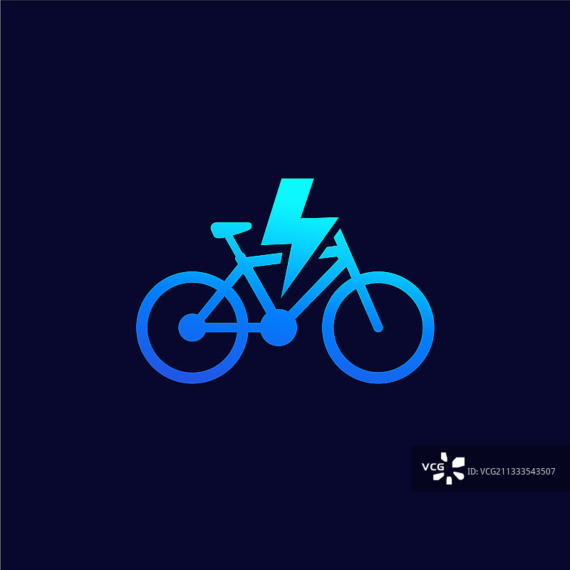 电动自行车图标，用于网页图片素材