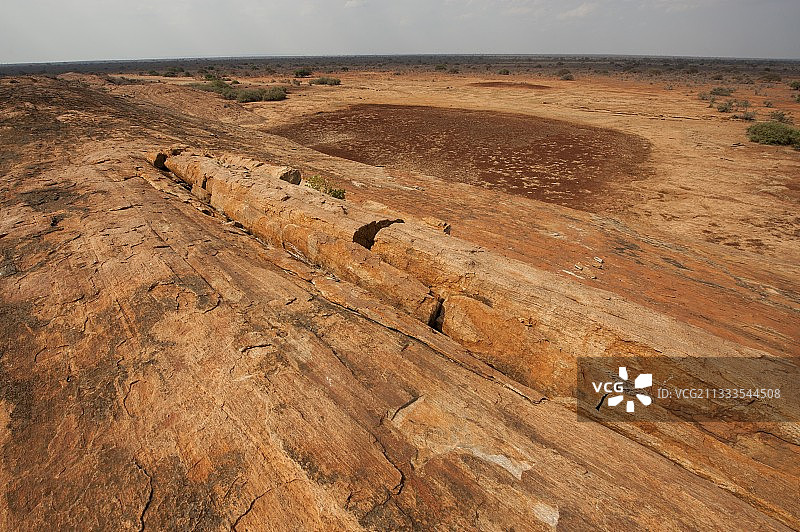 穆丹达岩石，肯尼亚察沃东国家公园图片素材