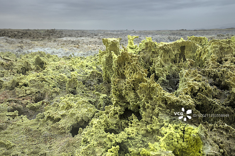 达洛尔火山，达纳基勒洼地，阿法尔地区，埃塞俄比亚图片素材