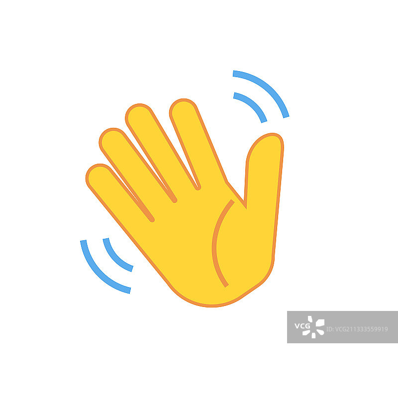 白色背景的编织手图标图片素材