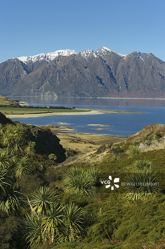 新西兰南岛哈威亚湖图片素材