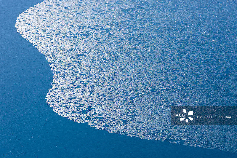 楚科奇弗拉泽尔海冰晶体，俄罗斯弗兰格尔岛图片素材