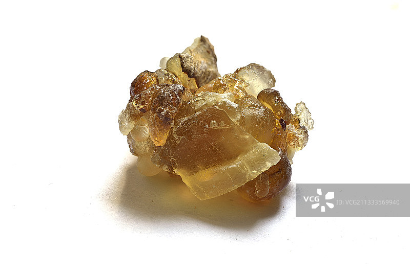 从乳香树（Boswellia sacra）上采摘的树脂块，原产于阿曼图片素材