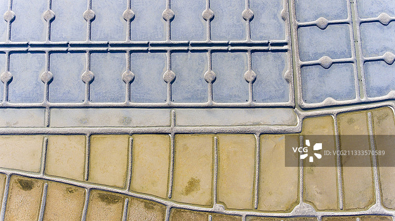 法国盖朗德盐沼的航拍景色图片素材