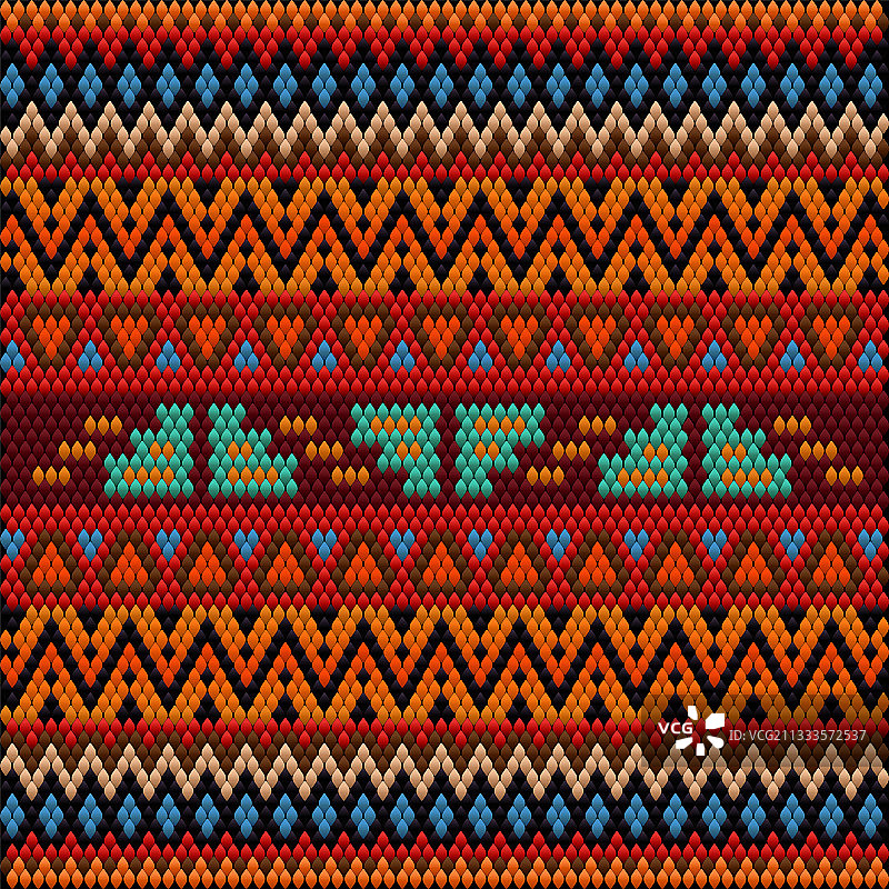 无缝民族装饰的织物内饰图片素材