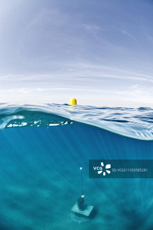 实验性微型礁石，阿加特海岸保护海洋区，法国埃罗省图片素材