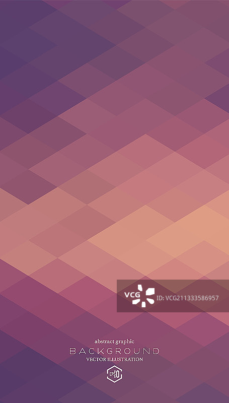 暖色调菱形平行四边形装饰底纹，抽象矢量平面设计背景素材图片素材