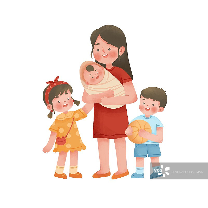 母亲节,家庭,妇女节,儿童节,开放三胎,妈妈抱孩子,婴儿图片素材