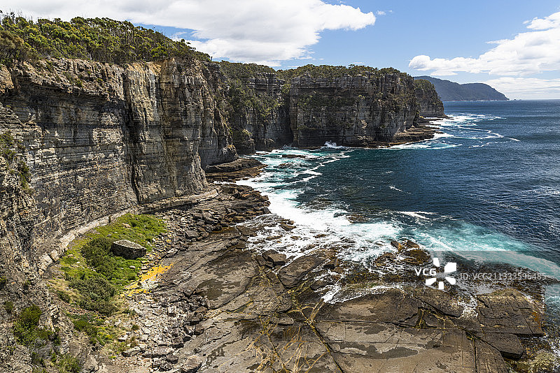 塔斯马尼亚塔斯曼国家公园的悬崖图片素材