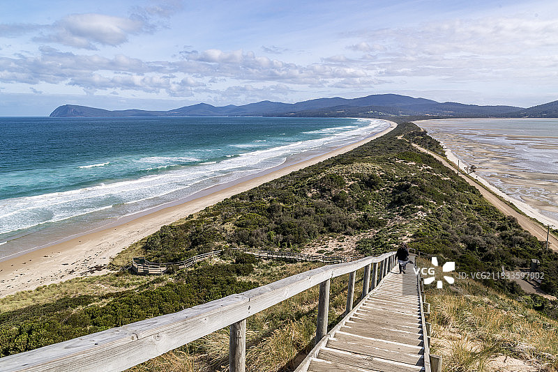 澳大利亚塔斯马尼亚布鲁尼岛地峡图片素材