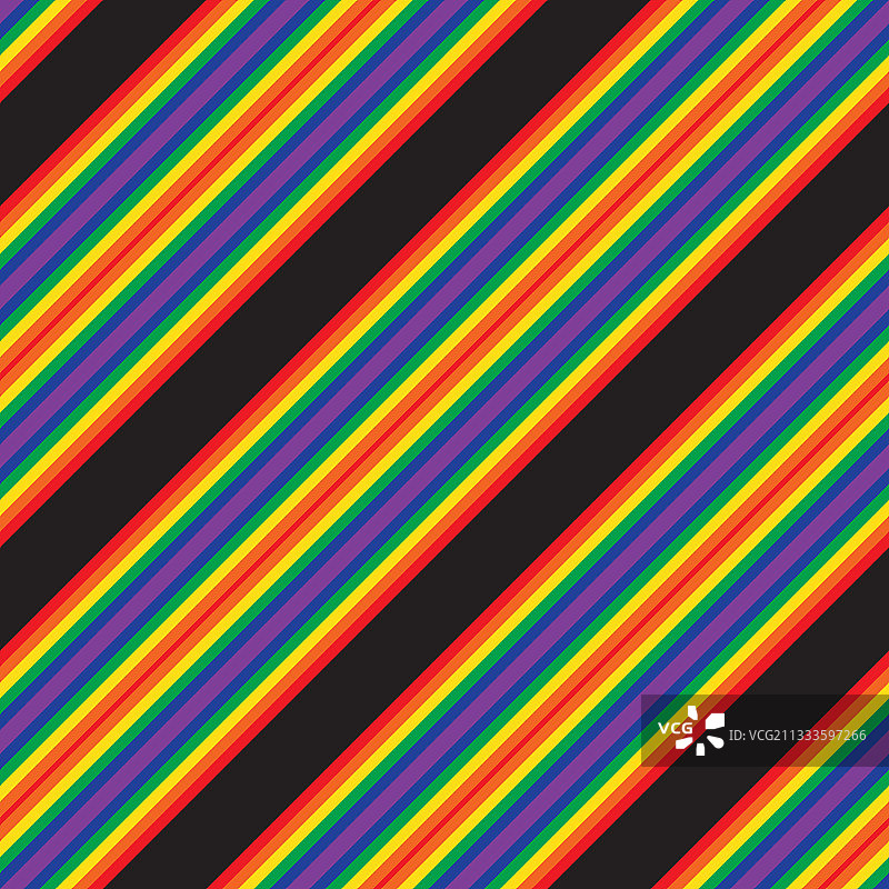 彩虹条纹无缝图案背景中图片素材
