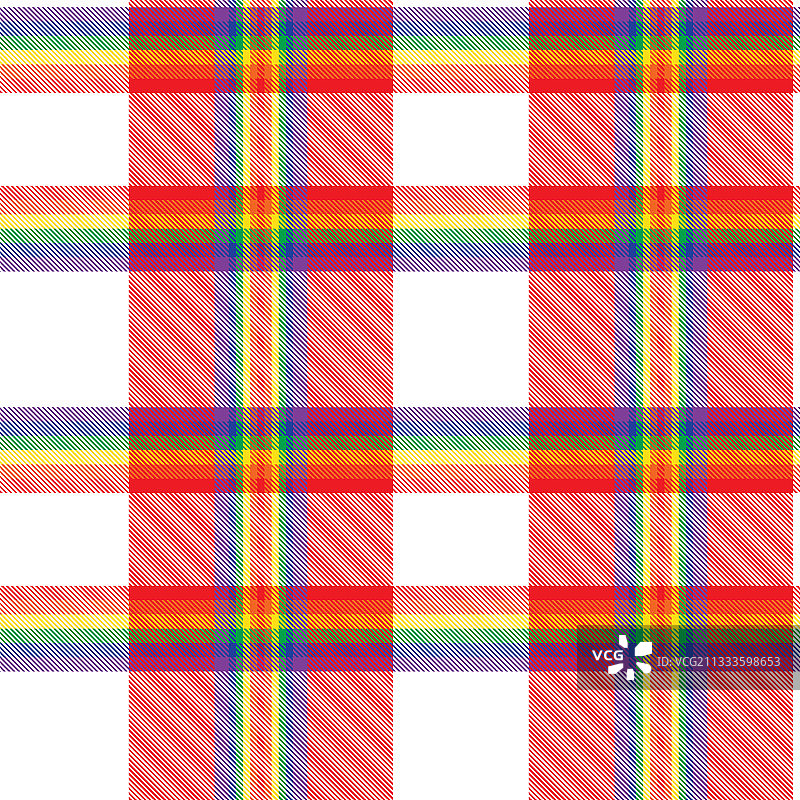 彩虹格子呢格子无缝图案图片素材