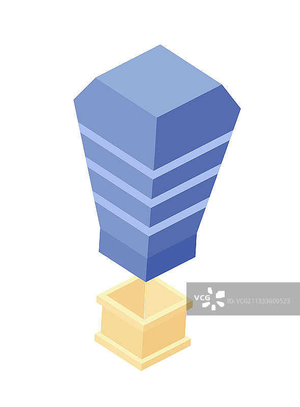 热气球2.5D矢量插画图片素材