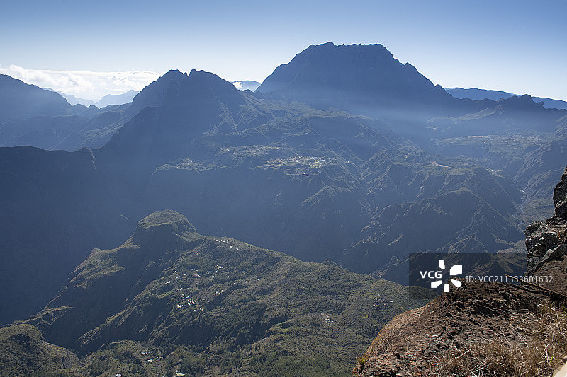 从内日峰看留尼汪岛玛法特景色图片素材