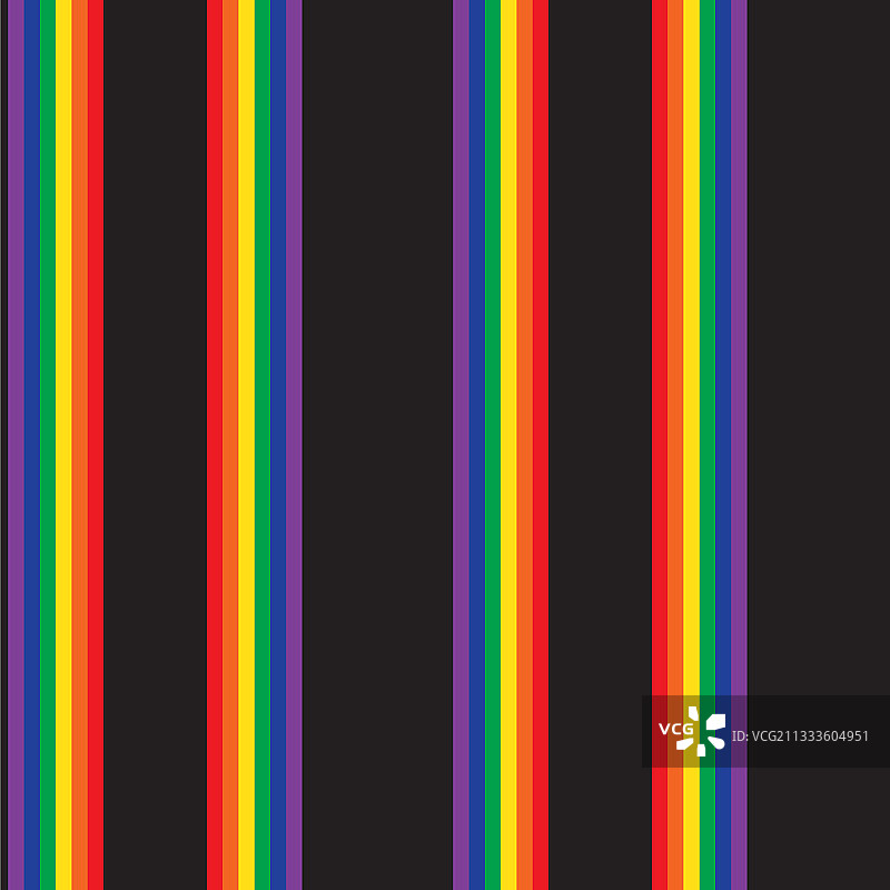 彩虹条纹无缝图案背景中图片素材