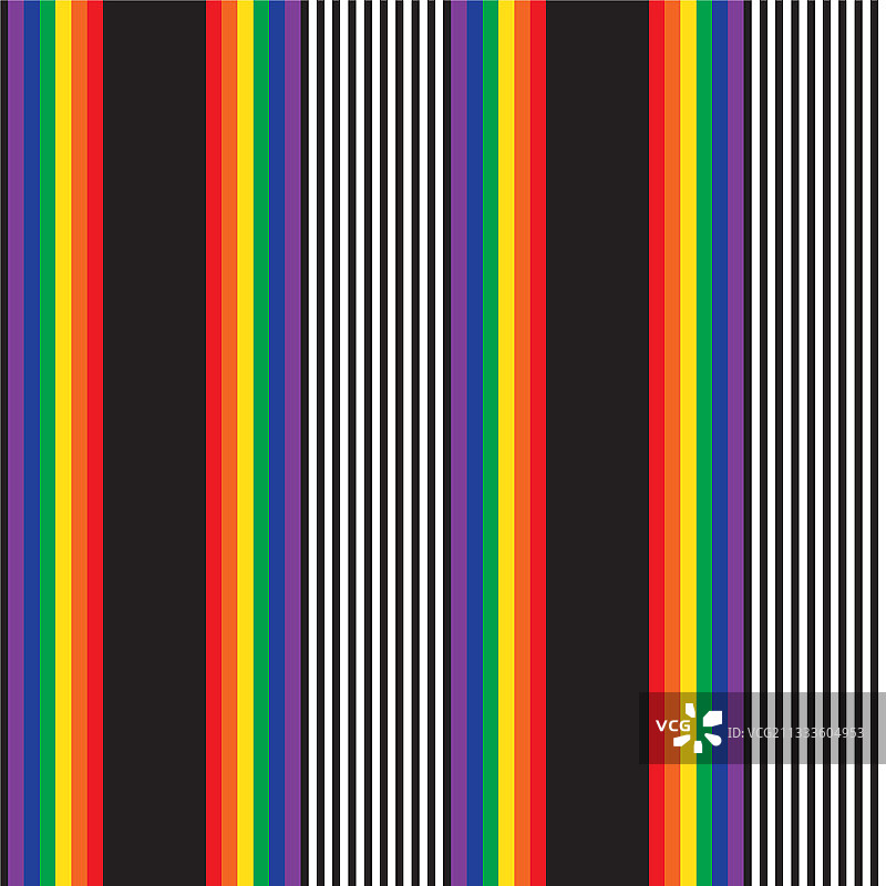 彩虹条纹无缝图案背景中图片素材