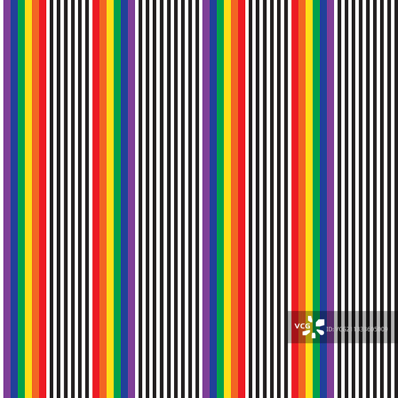 彩虹条纹无缝图案背景中图片素材