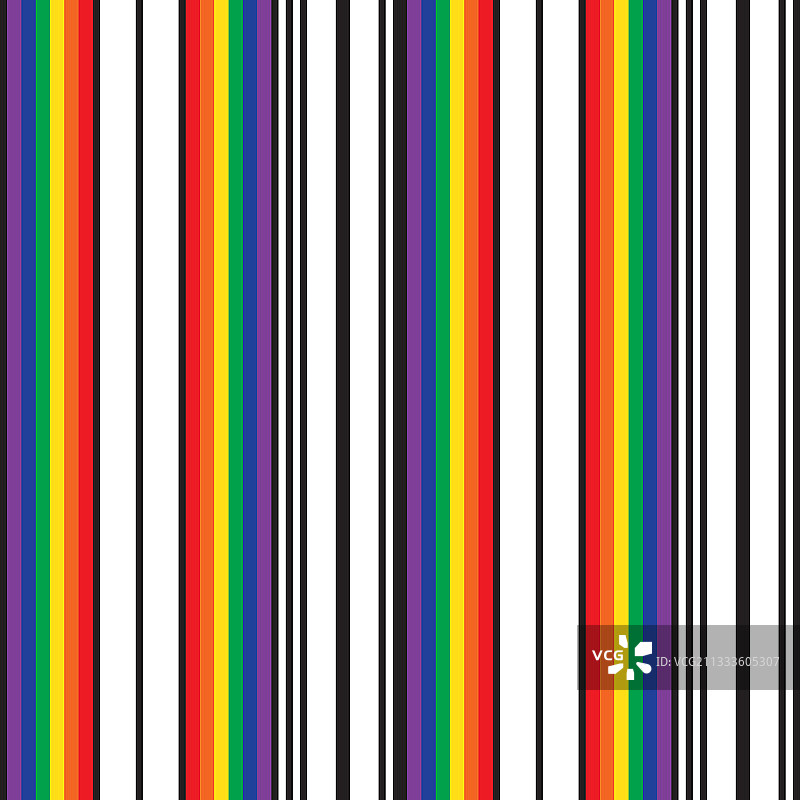 彩虹条纹无缝图案背景中图片素材