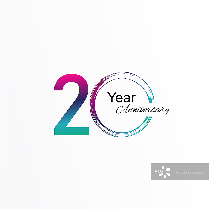 20周年纪念模板设计图片素材