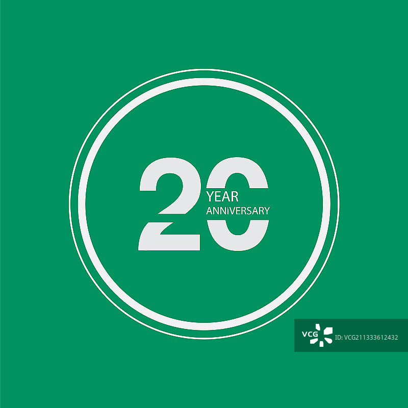 20周年庆典标志设计图片素材