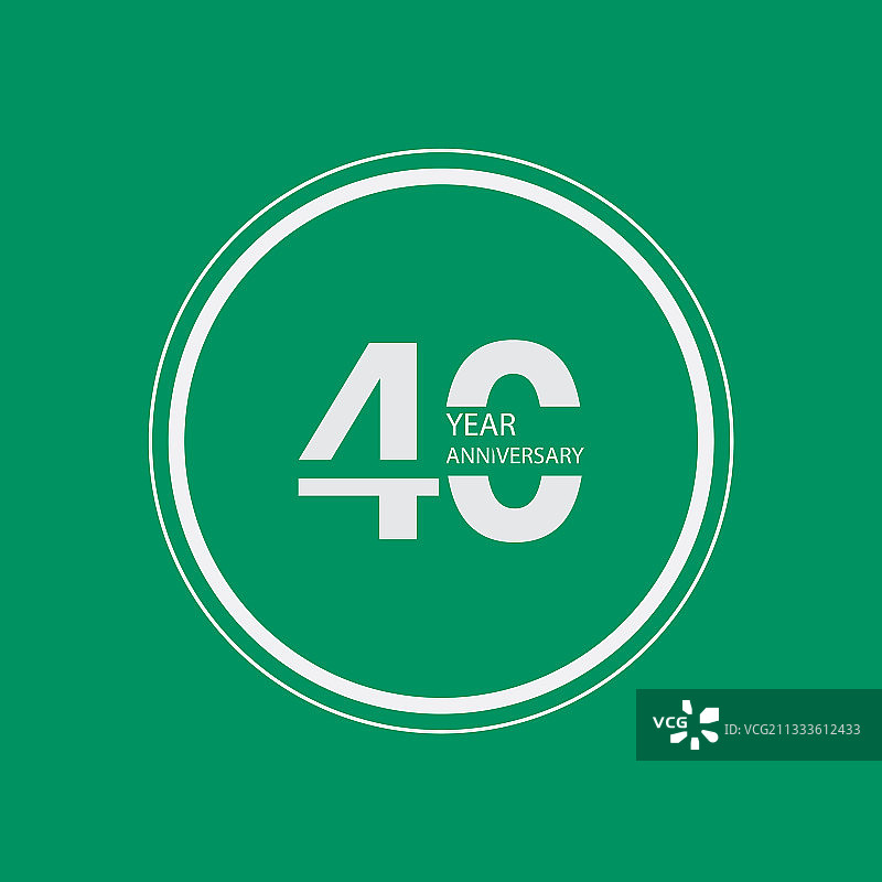 40周年庆典logo设计图片素材