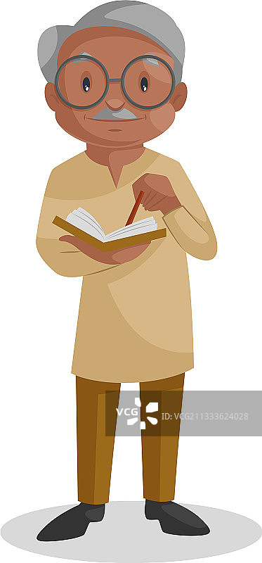 卡通老人图片素材