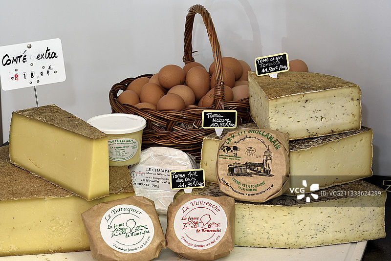 农场直销鸡蛋奶酪图片素材