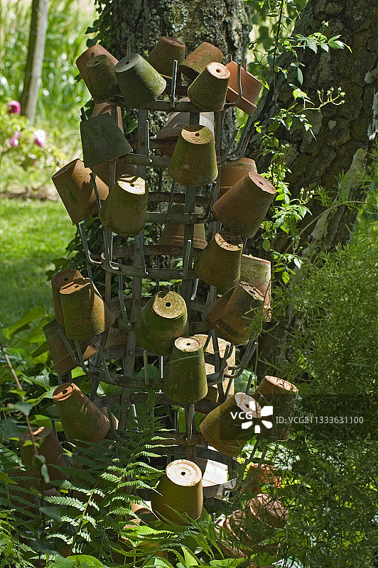 奥迪尔花园的花盆图片素材