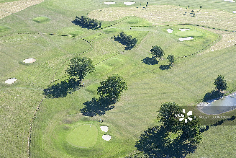 法国摩泽尔萨尔堡的 golf 球场图片素材