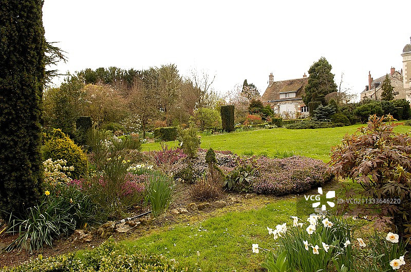 奥谢 Preure 花园的春景图片素材