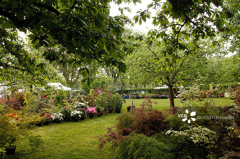 法国绍珀维尔稀有植物假日公园图片素材