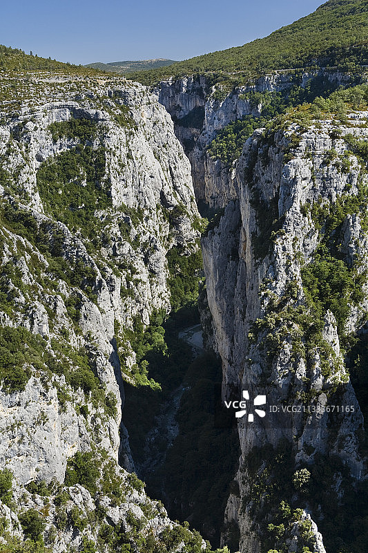 韦尔东大峡谷，普罗旺斯，法国图片素材