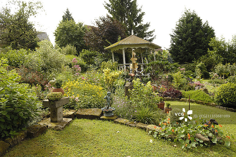 法国阿尔萨斯“石头花园”的园林风光图片素材