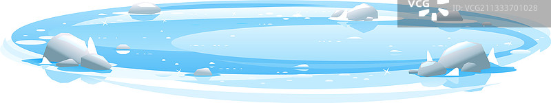 冰冻池塘表面特写图片素材